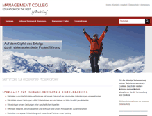 Tablet Screenshot of management-colleg.com
